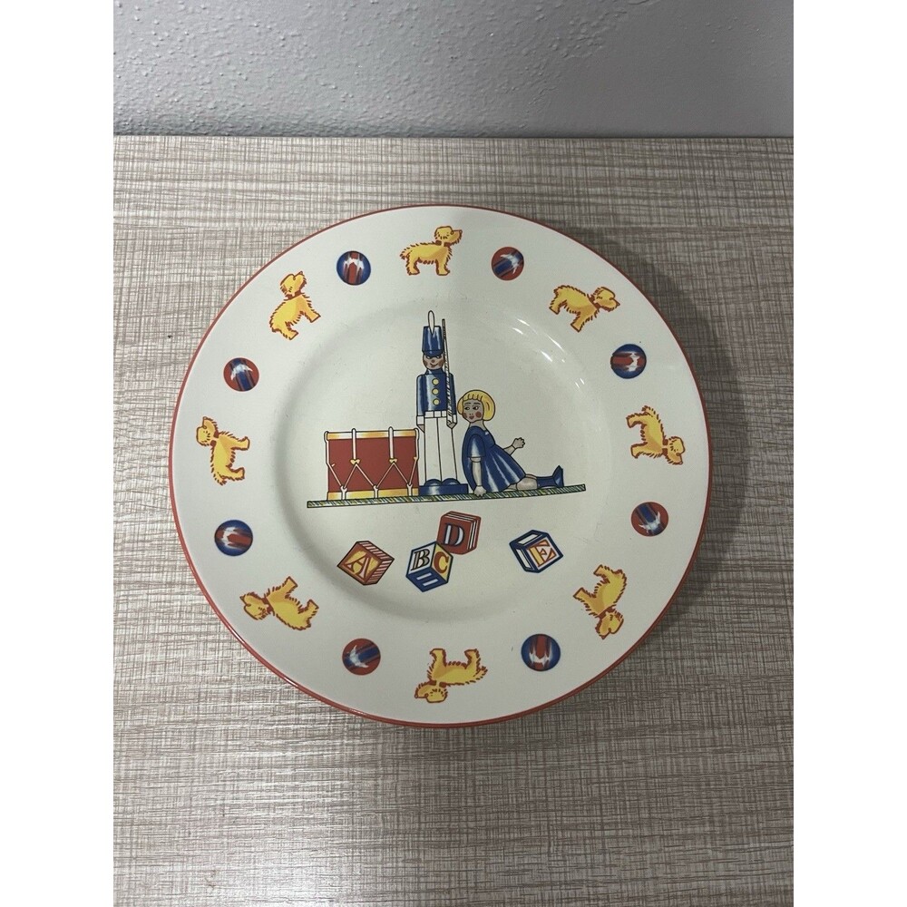 Vintage Tiffany & Co Tiffany Toys Child’s Plate Mason’s Ironstone Toy Soldier 7”